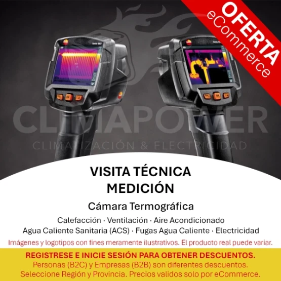 Visita Técnica Medición Cámara Termográfica