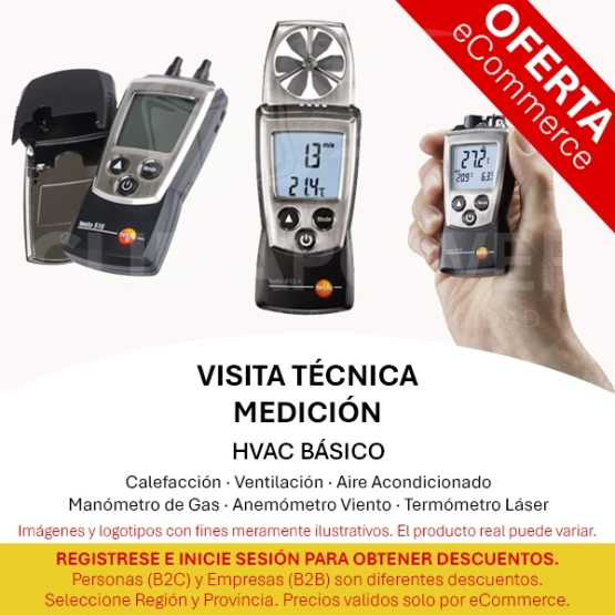 Visita Técnica Medición HVAC