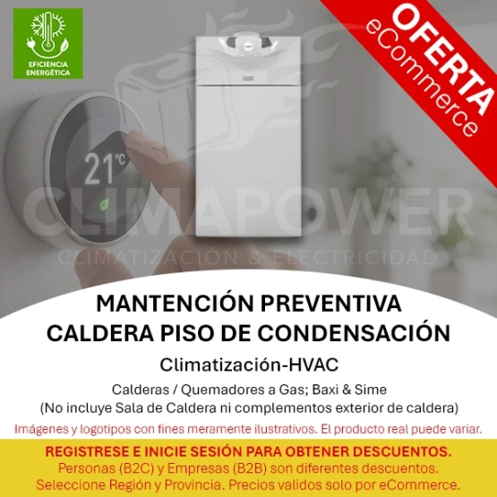 Mantención Preventiva Caldera Piso Condensación
