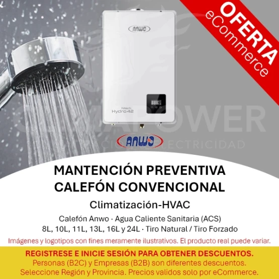 Mantención Preventiva Calefón Anwo