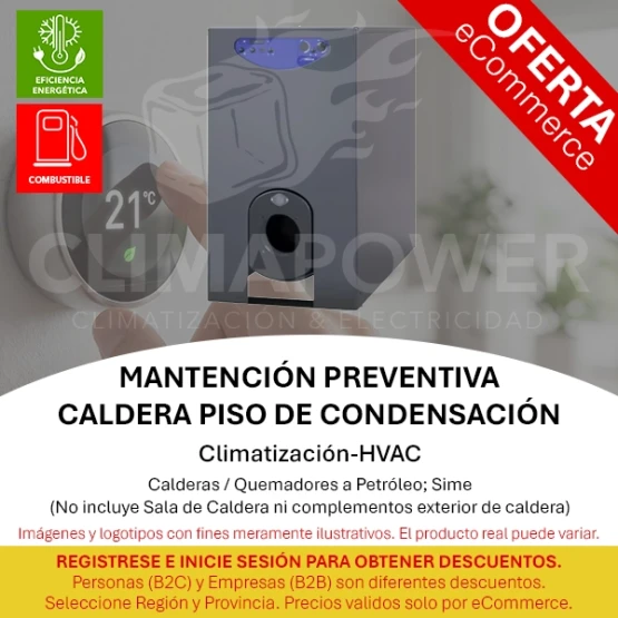 Mantención Preventiva Caldera Piso Condensación Petróleo